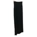 Enza Costa Silk Blend Ribbed Jersey Midi Pencil Skirt Side Slit Black Size Small