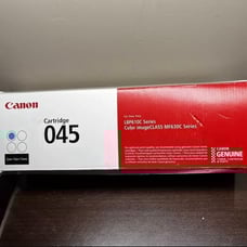 Genuine Canon 045 Cyan Blue Color Laser Printer Toner Cartridge Ink *Open Box*
