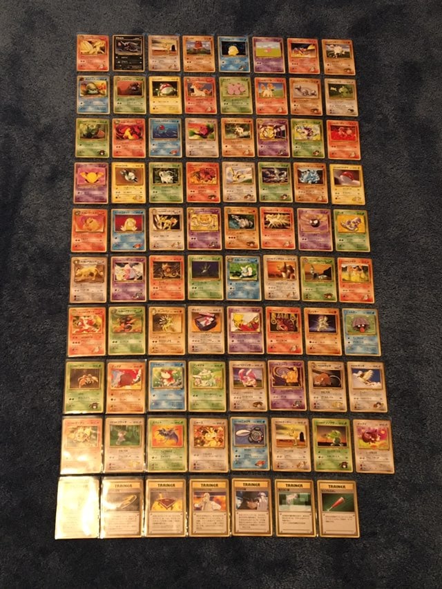 Vintage Japanese Pokemon Card Lot of 79