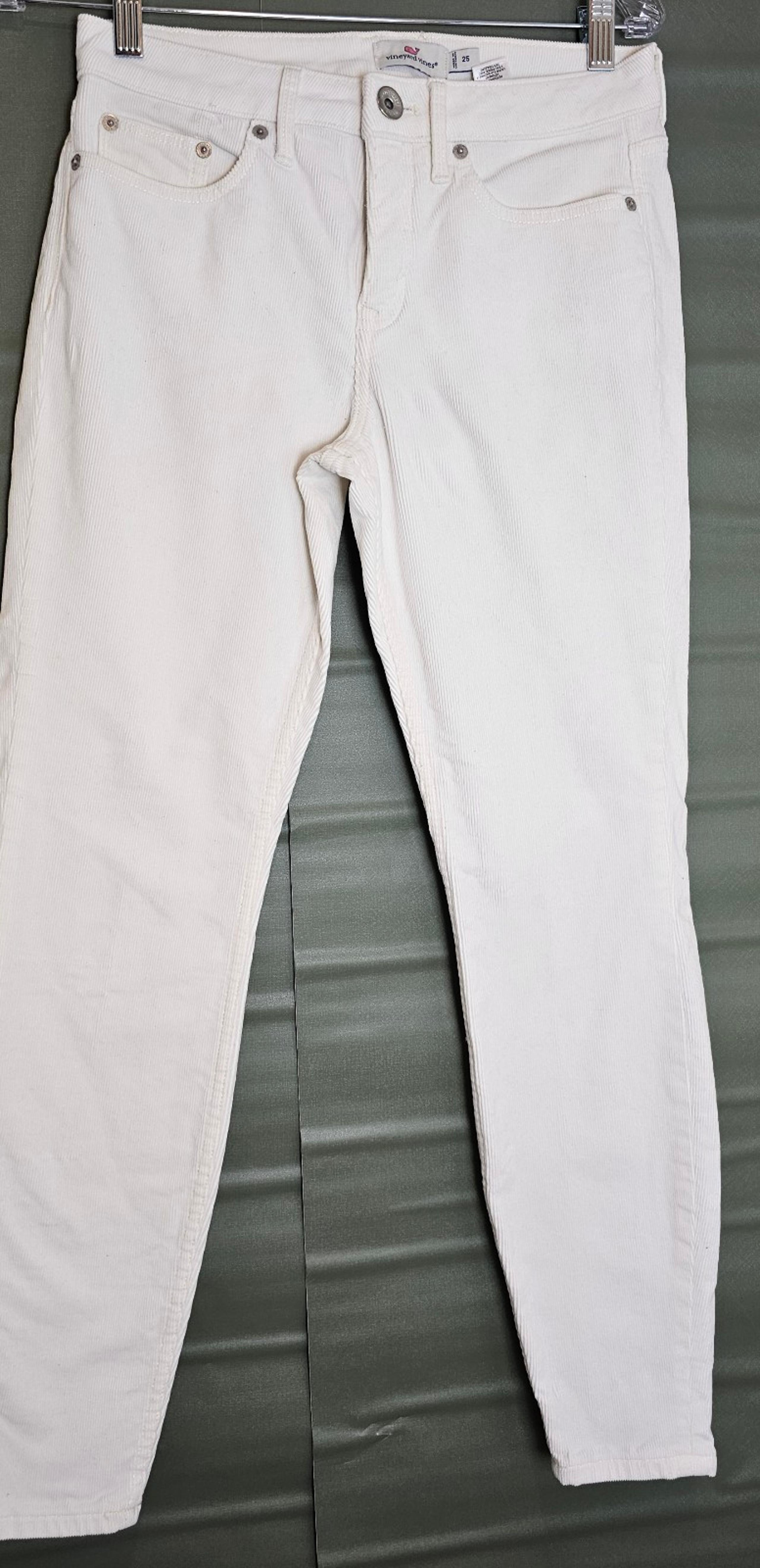Vineyard Vines Pants White Womens Size 25 Corduroy