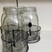 Farmhouse Utensil Caddy w/ 3 Mason jars