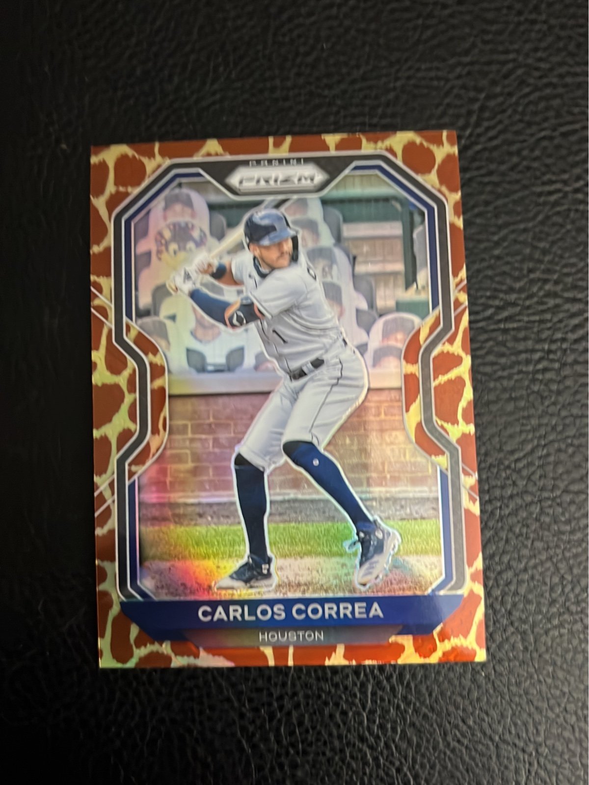 Carlos Correa Rare Giraffe Print Card