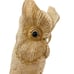 Owl Parasite Wood Carving Sculpture Figure 10” Large Hand Carved Bird Vintage
