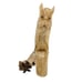 Owl Parasite Wood Carving Sculpture Figure 10” Large Hand Carved Bird Vintage
