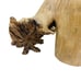 Owl Parasite Wood Carving Sculpture Figure 10” Large Hand Carved Bird Vintage