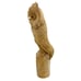 Owl Parasite Wood Carving Sculpture Figure 10” Large Hand Carved Bird Vintage