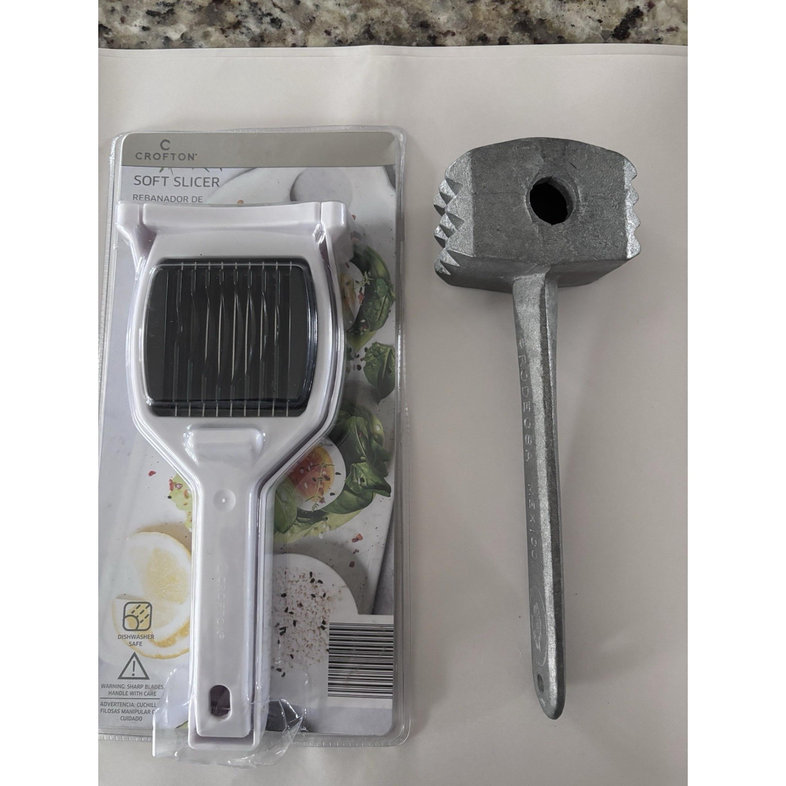 Kitchen Utensils, Including Heavy Duty Tenderizer, And Soft Slicer. 3578