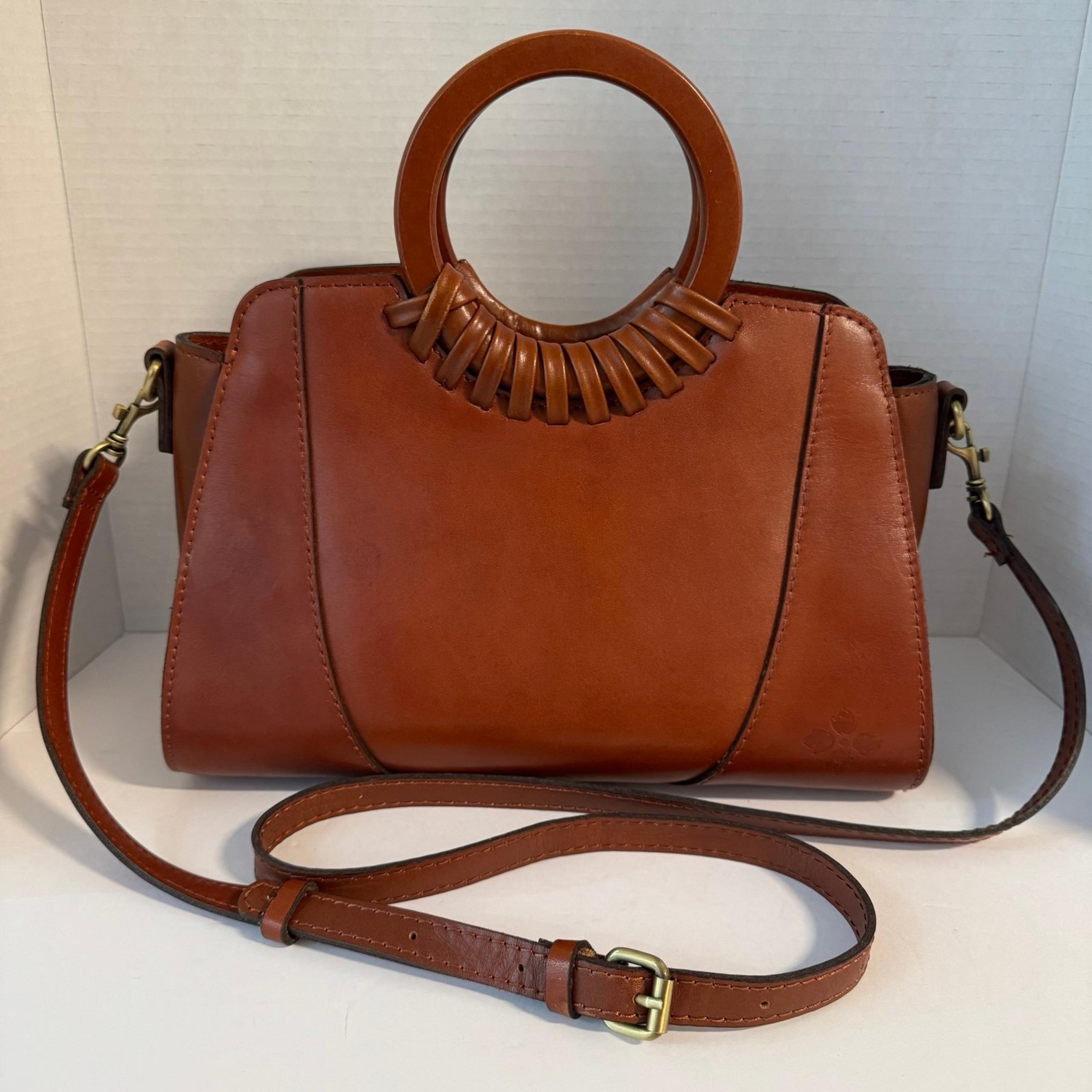 Patricia Nash Veg Lyon Satchel, Tan Collection Purse