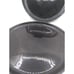 Vtg. 2 Trend P. Bauhaus Kimochi Japan Modernist MCM Minimalist Blk Salad Plates