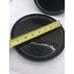 Vtg. 2 Trend P. Bauhaus Kimochi Japan Modernist MCM Minimalist Blk Salad Plates