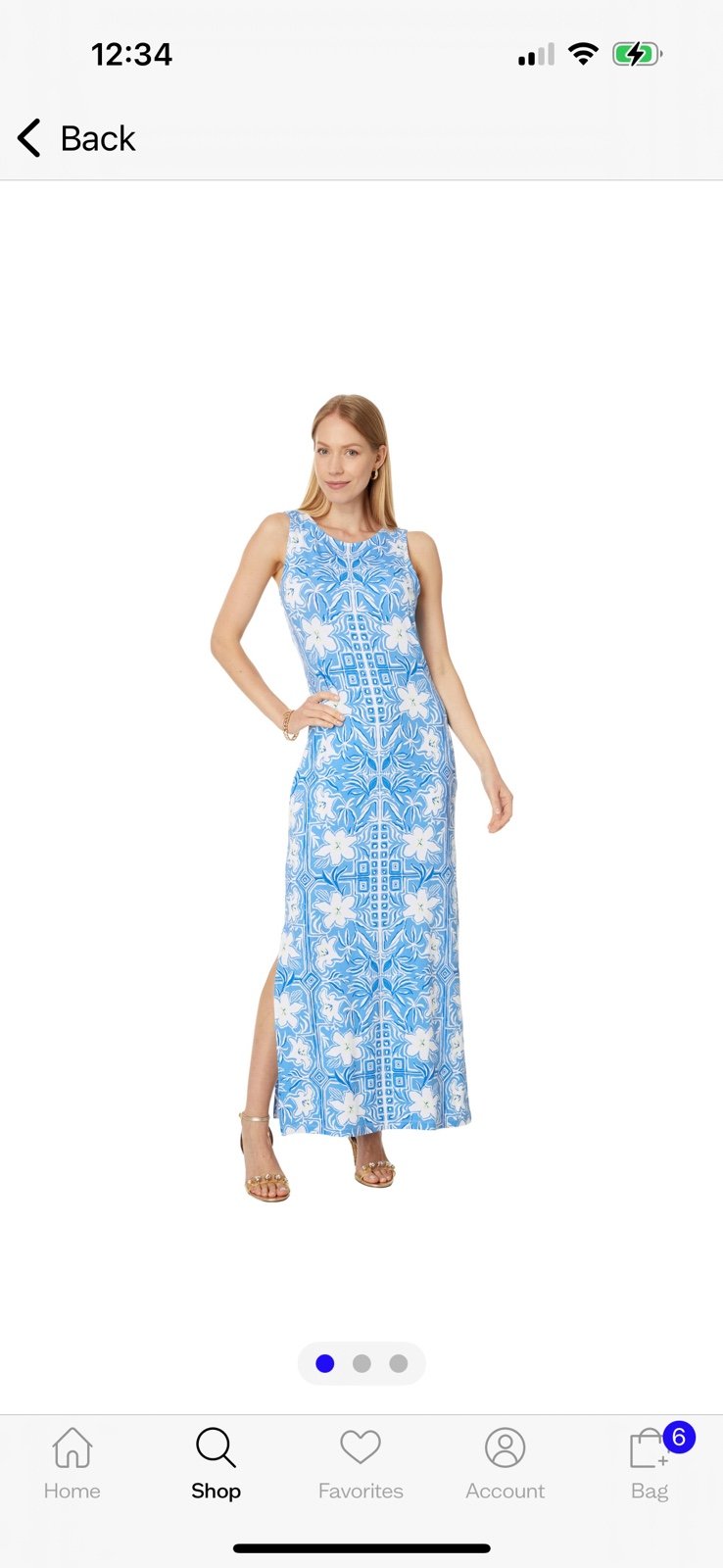Noelle Lunar Blue Maxi Dress XL