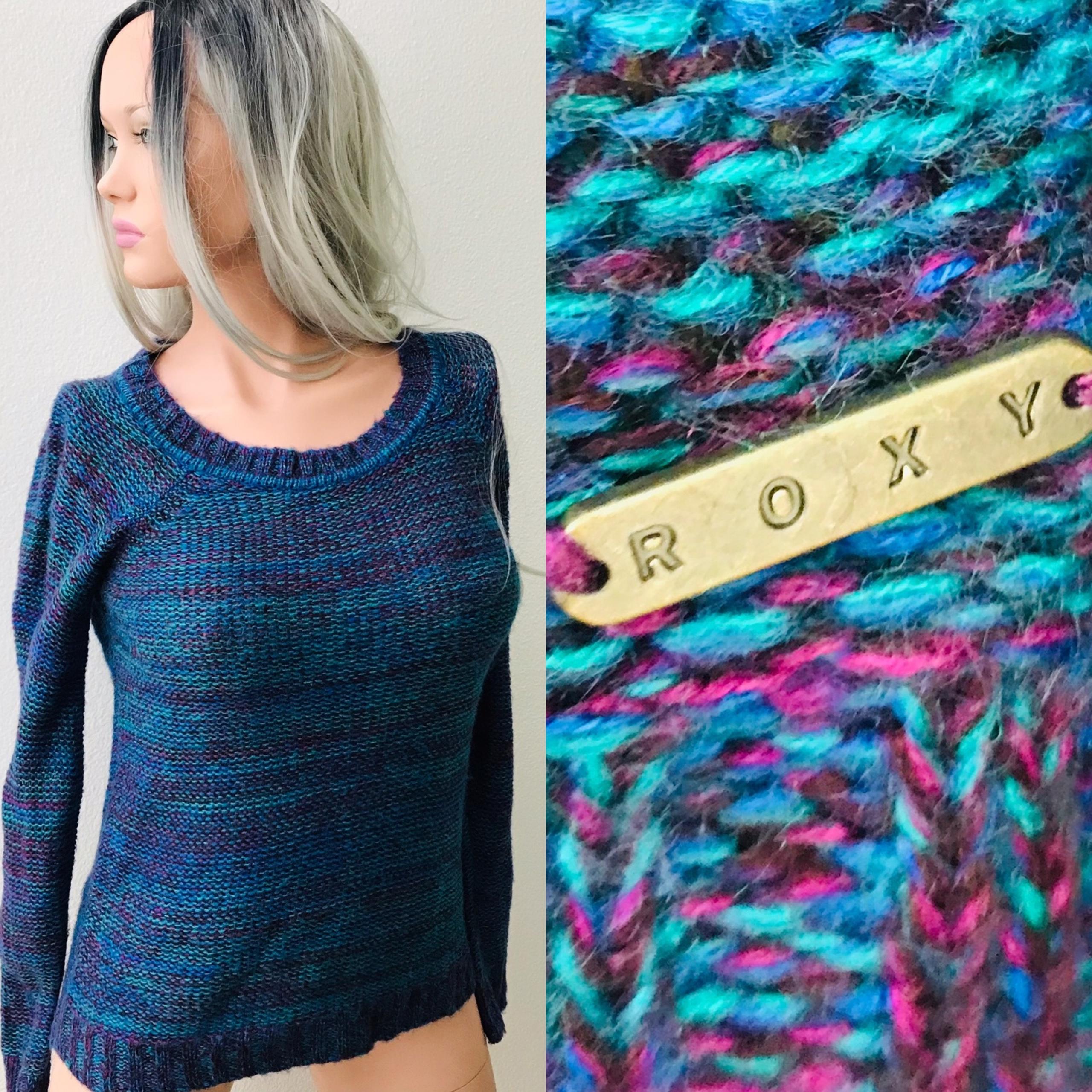 ROXY Comfy SURFER Girl Beach Pullover SWEATER Small