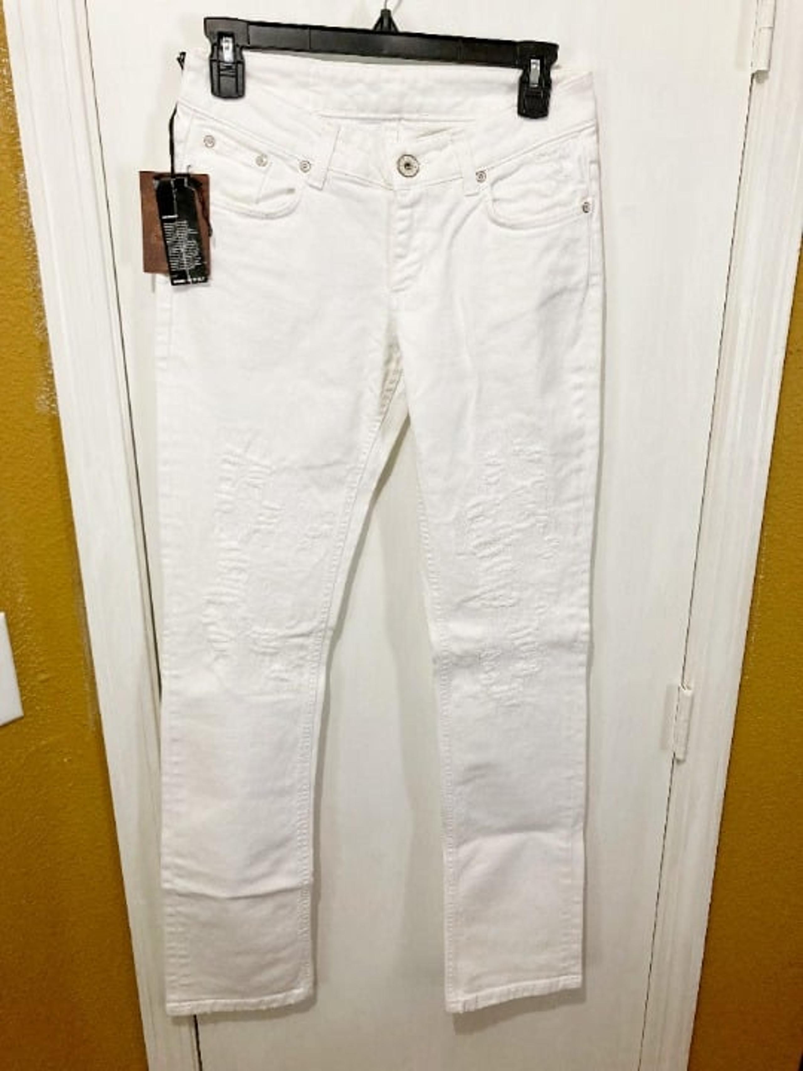 women's 27 hand rip distressed stretch slim fit jeans 27x33 27x34 - Brian Dales