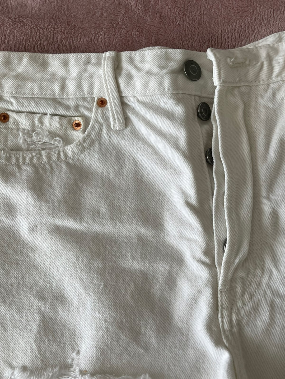 GLFRND white jeans shorts 28