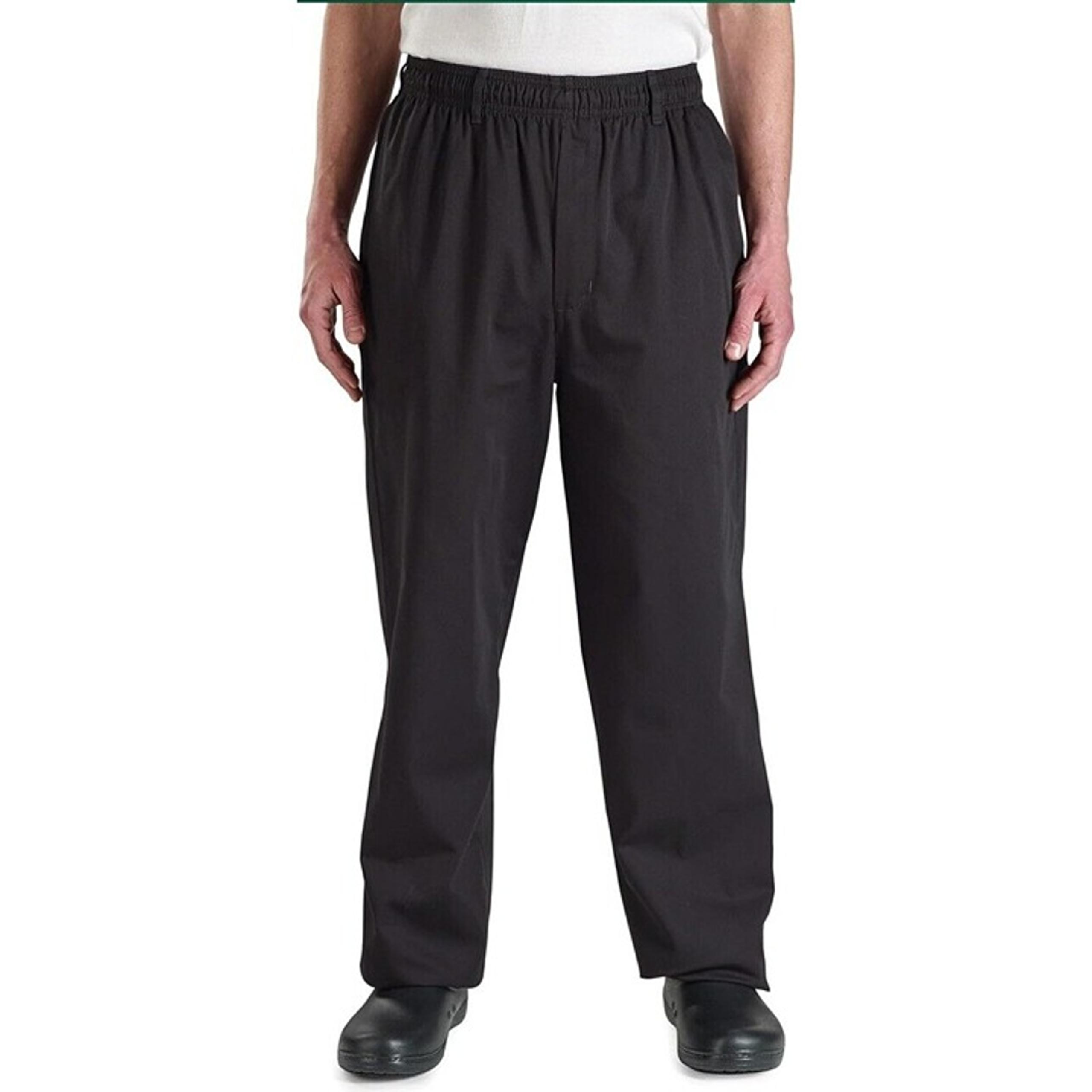 Mercer Culinary M60050BK5X Millennia Unisex Men , Women Cook Pants, Black Size M