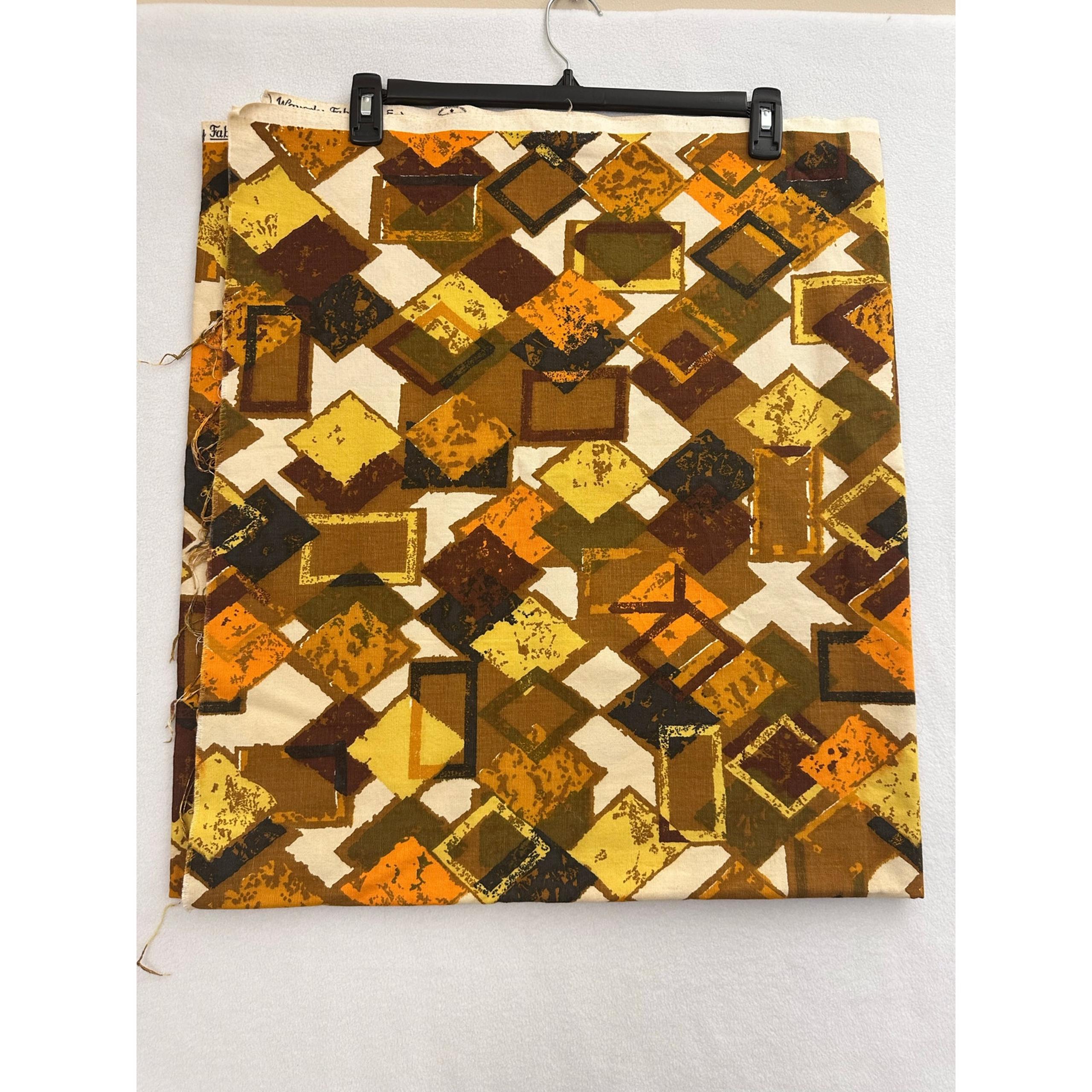 Vintage Waverly Fabric Original 60" X 62" Retro Fun 70s 80s