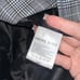Anine Bing Madeline Plaid Print Oversized Blazer Gray/White/Blue Size Small