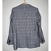 Anine Bing Madeline Plaid Print Oversized Blazer Gray/White/Blue Size Small