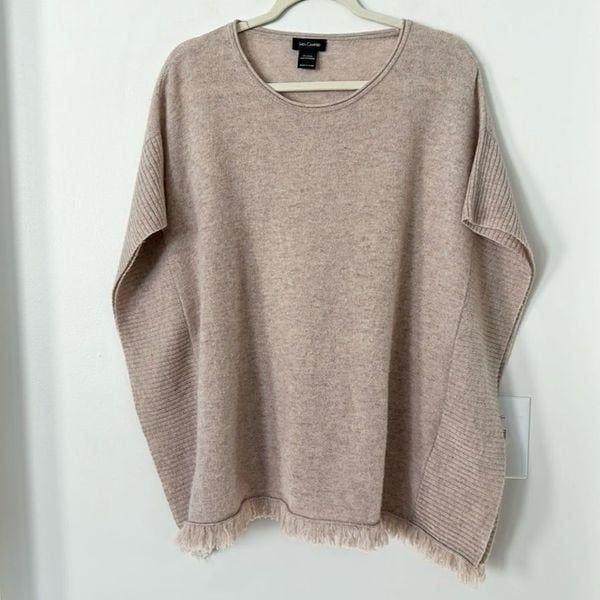 Sara Campbell Wool/Cashmere Poncho Sweater O/S