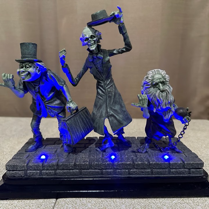 Disneyland 50th Anniversary Lighted Haunted Mansion Hitchhiking Ghosts Figure