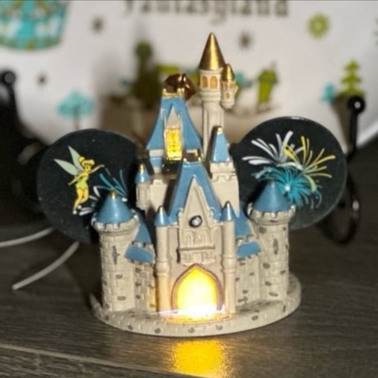 Disney Parks Light Up Walt Disney World Cinderella Castle Ears Ornament