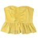 NWT Anthropologie Maeve Yellow Peplum Tank/Halter Boho Top - SIZE 12