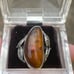 Vintage Sterling and Baltic Amber Ring