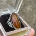 Vintage Sterling and Baltic Amber Ring