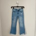 FLYING MONKEY Mid Rise Crop Kick Flare Jeans with Side Slit Size 26