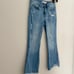 FLYING MONKEY Mid Rise Crop Kick Flare Jeans with Side Slit Size 26
