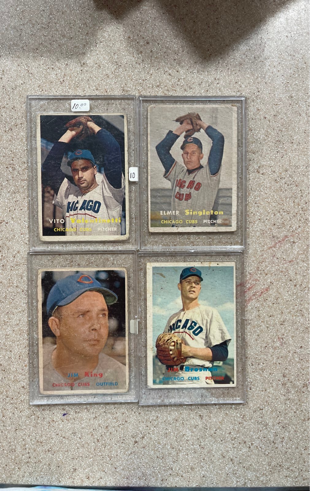 Lot of 1957 Chicago Cubs