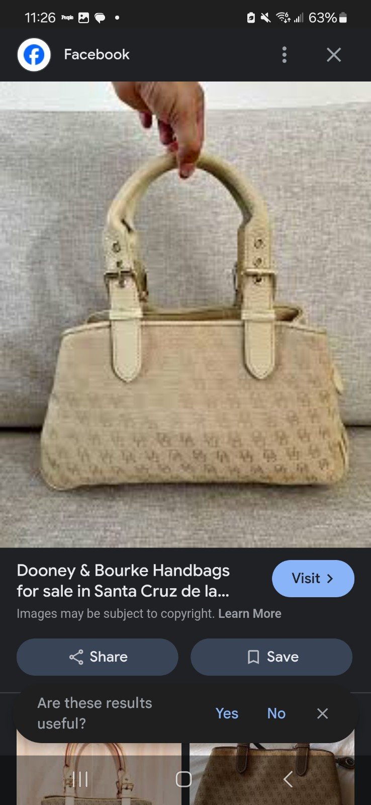VINTAGE DOONEY & BOURKE BUCKLE SATCHEL TOTE