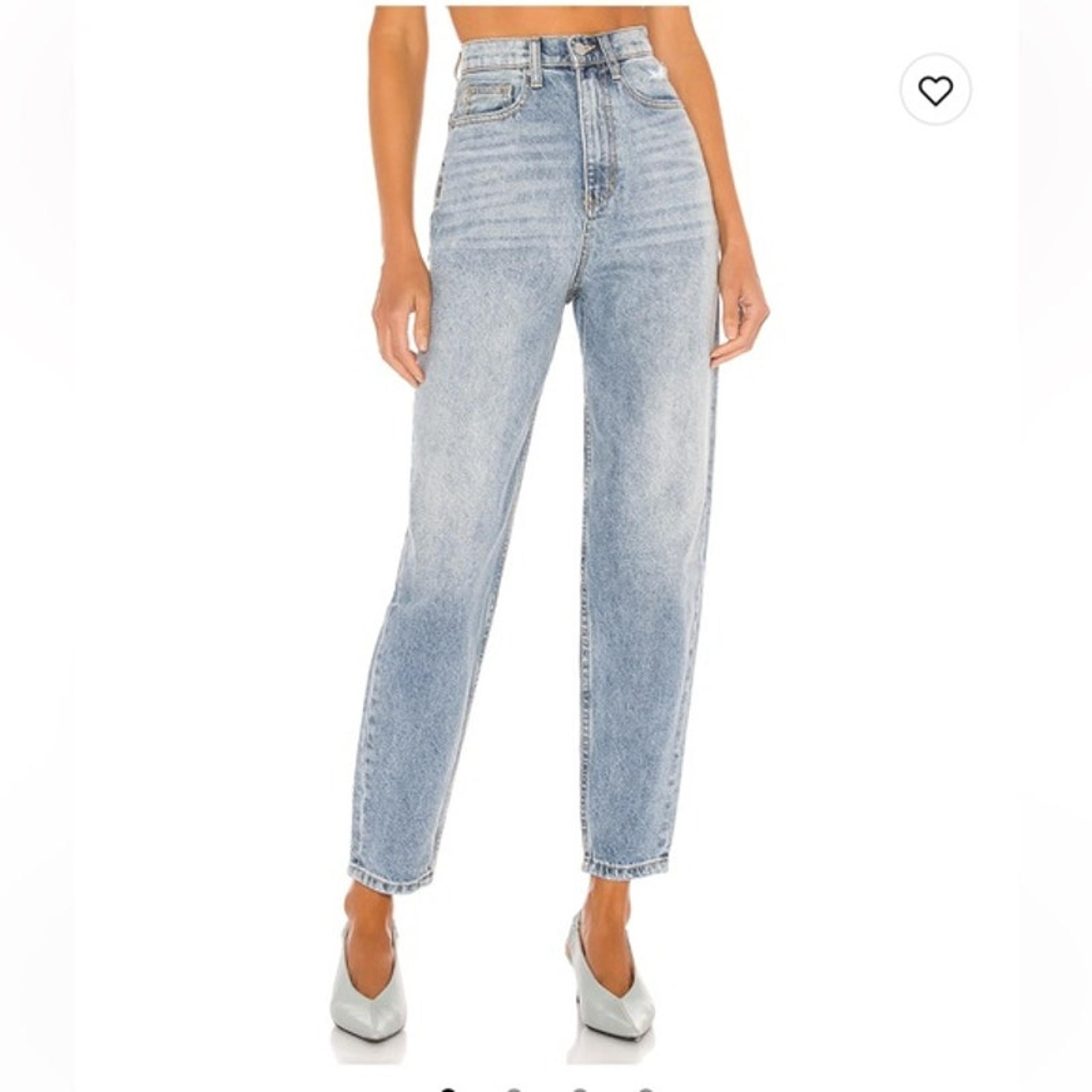 We Wore What Women's Blue Dani Boyfriend Tapered Light Jeans Size 32 100% Cotton