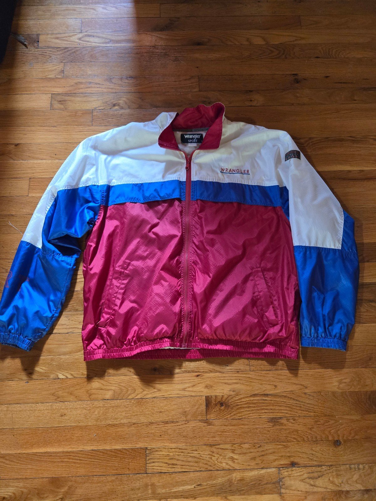 Vintage Wrangler Mens Extreme Sport Windbreaker Colorblock Size Large