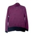 CALVIN KLEIN Performance Zip Up Fleece Jacket Quick Dry Purple Black Size Medium