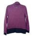 CALVIN KLEIN Performance Zip Up Fleece Jacket Quick Dry Purple Black Size Medium