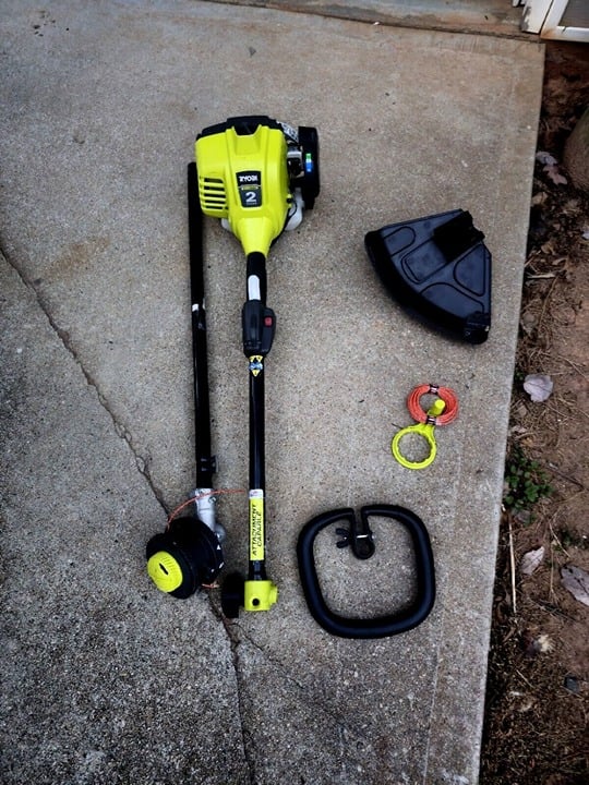 Ryobi 2-Cycle Gas String Trimmer 25cc Full Crank Weed Eater Straight Shaft