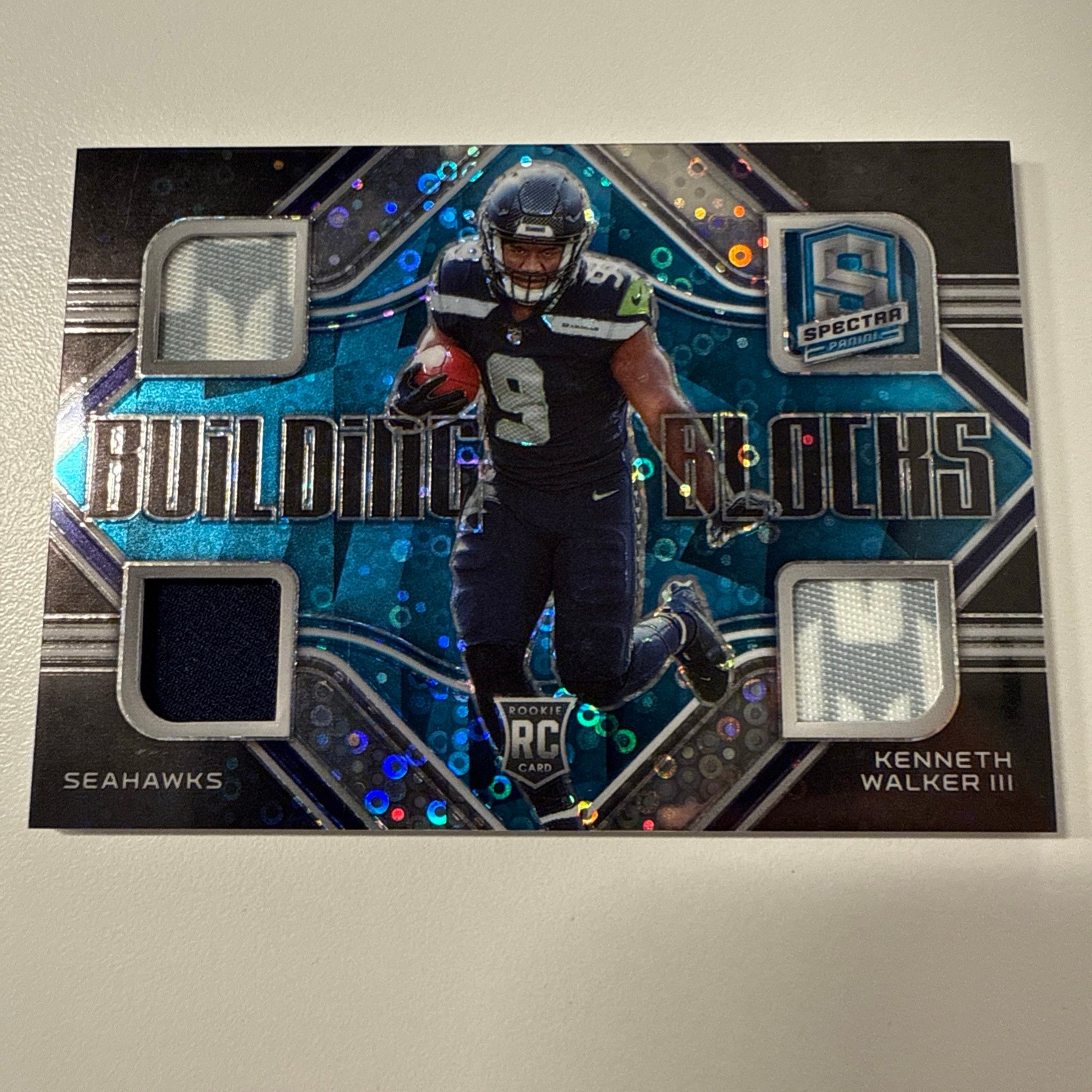 Kenneth Walker III 2022 Panini Spectra Building Blocks /60 Rookie RC #BBL-KWA