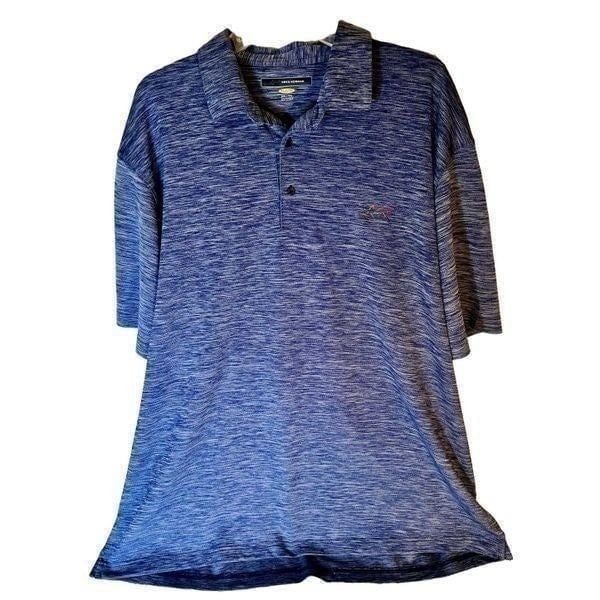 Greg Norman Play Dry Heathered Blue Golf Shirt Sz 3XL Actor Wore On TV Show