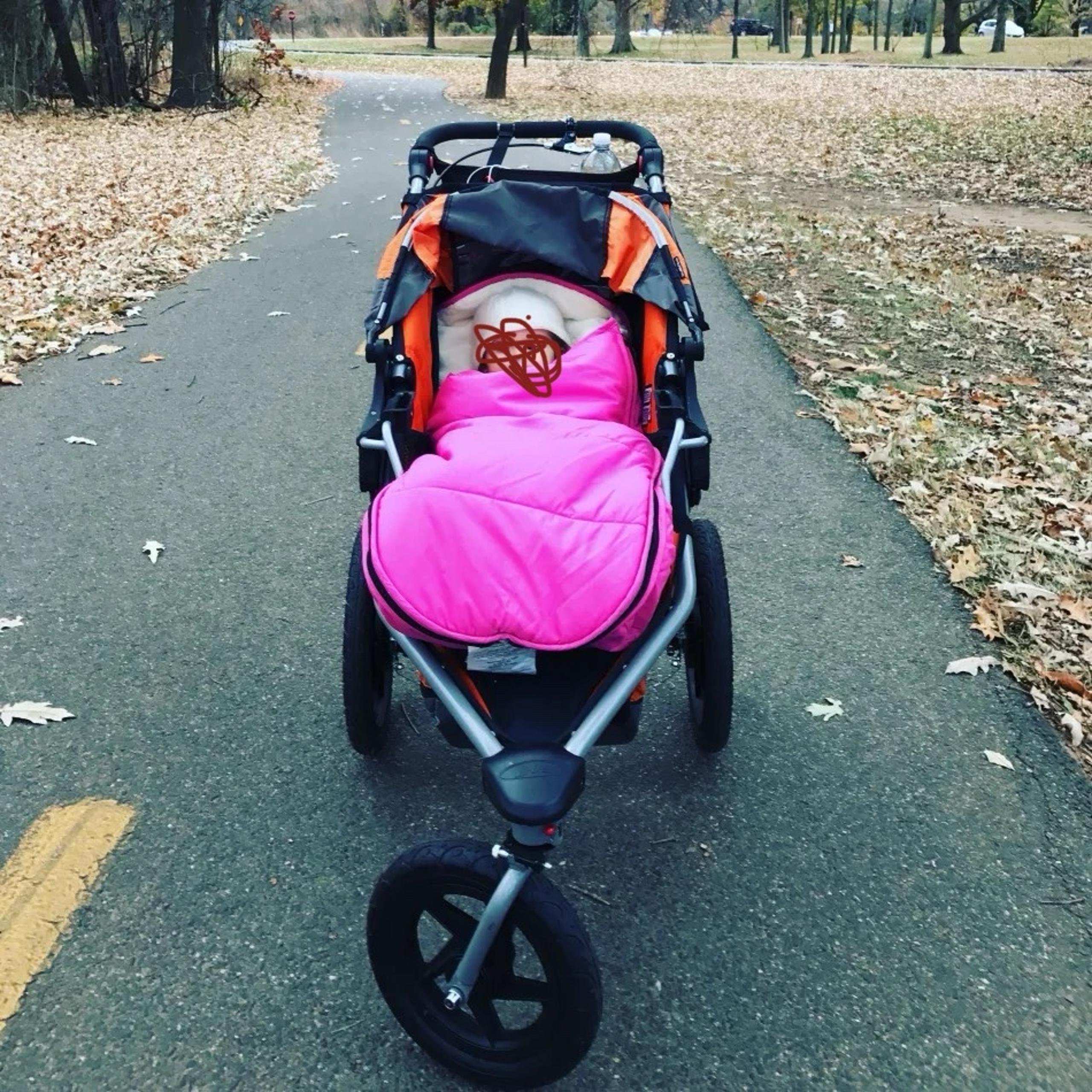 L.L. Bean Plush Stroller Bunting | pink