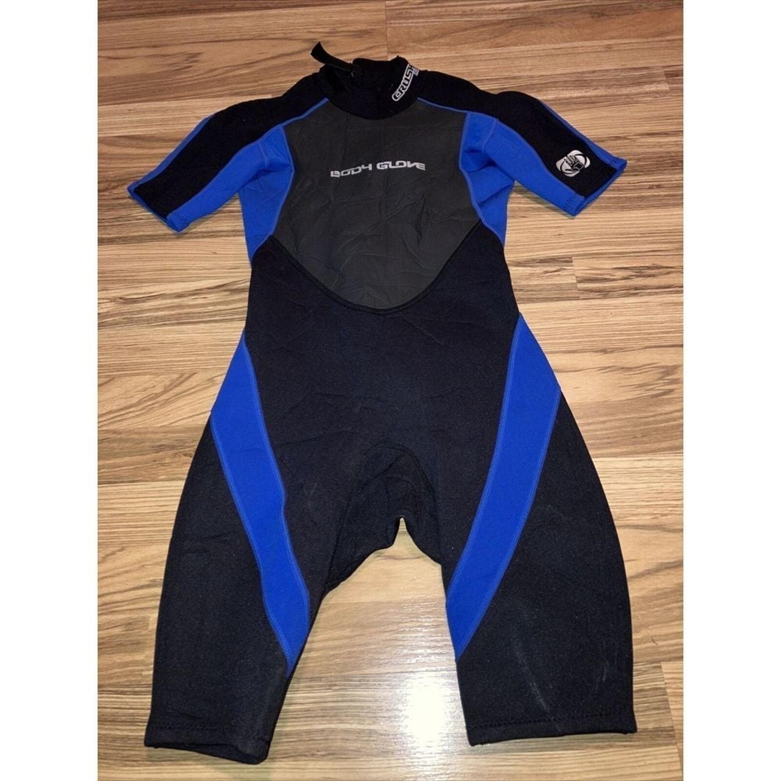 Body Glove Wet Suit Boys Junior Size 14 Crush 2.1mm Shorty Black & Blue