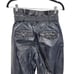 Free People Pants Faux Leather High Rise Paperbag Tapered Belted Metallic 4