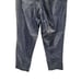 Free People Pants Faux Leather High Rise Paperbag Tapered Belted Metallic 4