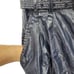 Free People Pants Faux Leather High Rise Paperbag Tapered Belted Metallic 4