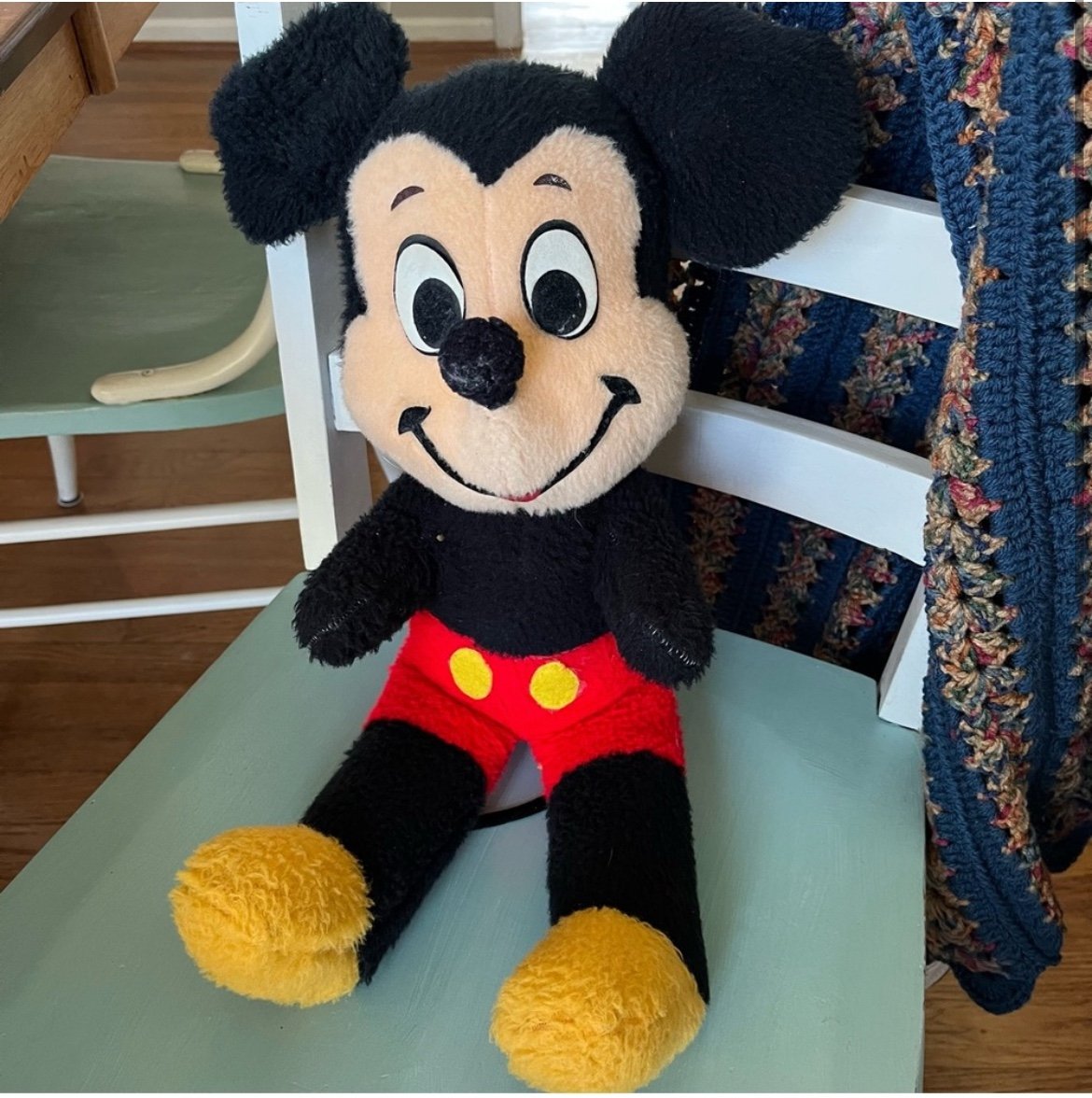Vintage Mickey Mouse with Posable Ears 22” with Tail
