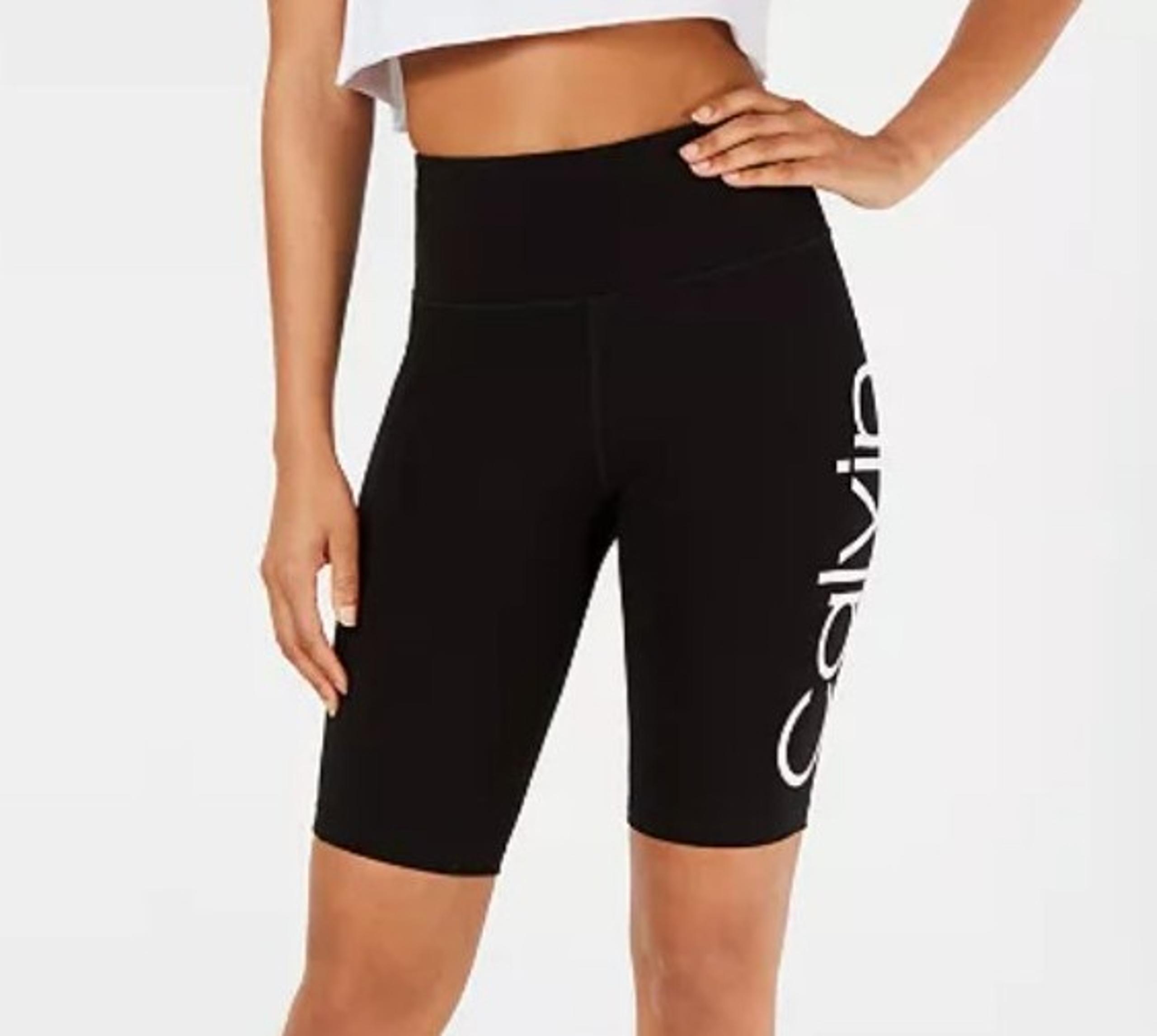 Women's Calvin Klein performance stretch bike shorts workout or yoga shorts