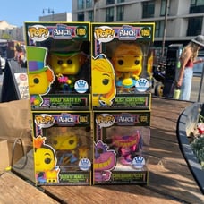Alice In Wonderland Blacklight Funko pops