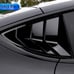 BRAND NEW TESLA MODEL Y 2020-2024 Glossy Black Side Vent Window Quarter Louver