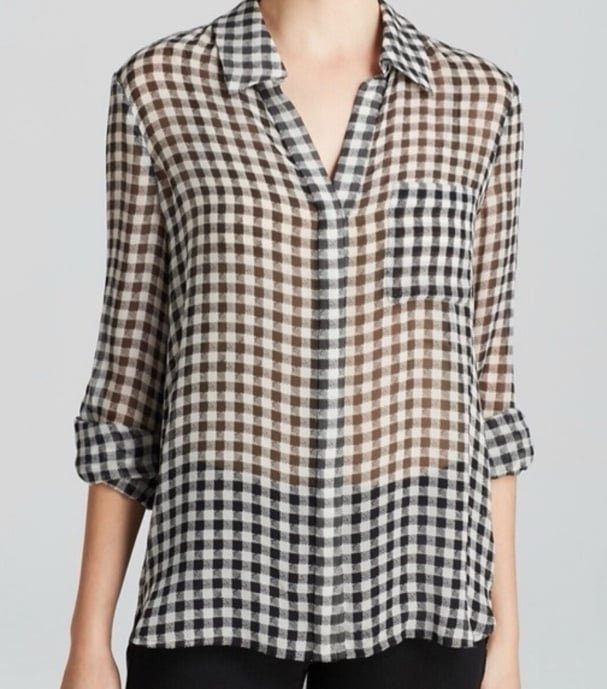DVF 100 Silk Button Down