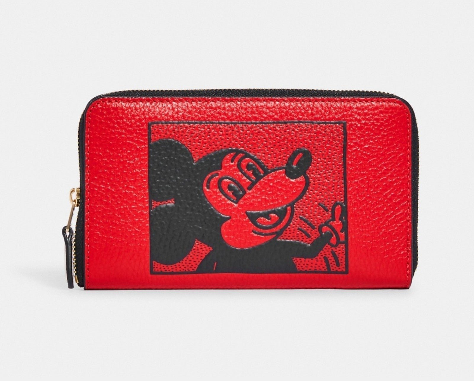 Coach Disney X Keith Haring Medium ID Zip Wallet